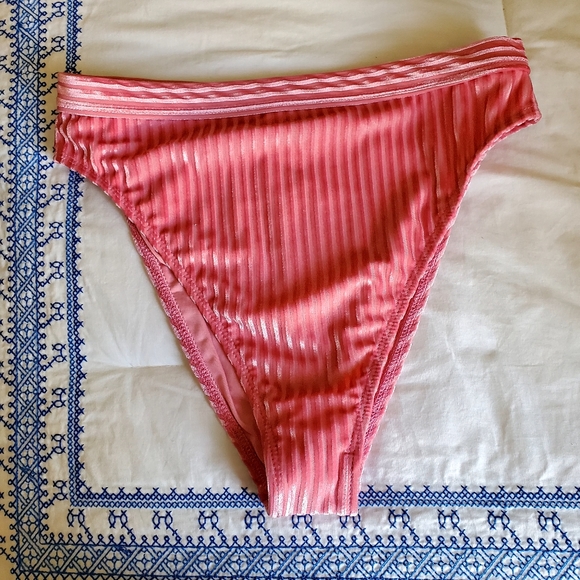 Dippin Daisy's Brazilian Swimsuit Bikini bottom NWT pink π - Picture 5 of 7